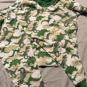 Dinosaur Print Kids Pajama Set